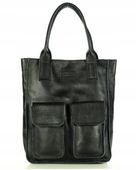 Skórzana torba SHOPPER z kieszonkami Marco Mazzini
