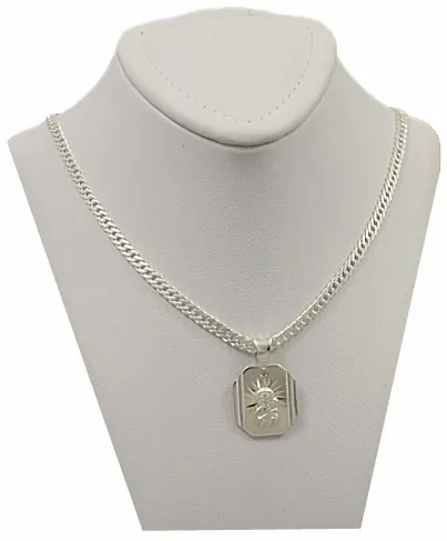 Łańcuszek Srebrny Rombo 3,00 mm z Medalikiem pr 925 Grawer Gratis na Arena.pl