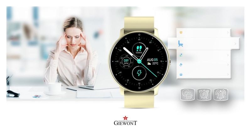 Smartwatch Giewont GW120-6 Ecru-Ecru zdjęcie 10