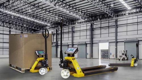 Wózek paletowy paleciak 2500kg z wagą cyfrową waga ręczny Viber-System 2,5t na Arena.pl