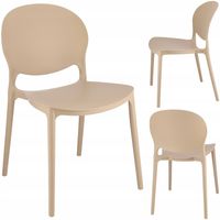 KRZESŁO do kuchni jadalni NOWOCZESNE plastikowe JUSTIN kuchenne