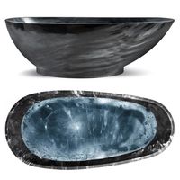 WANNA WOLNOSTOJĄCA PREMIUM LOWA 180 x 85 CZARNA