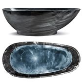 WANNA WOLNOSTOJĄCA PREMIUM LOWA 180 x 85 CZARNA