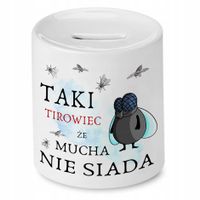 Dla Tirowca Kierowcy Skarbonka Mucha Nie Siada Z Nadrukiem Ze Zdjęciem