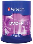 PŁYTY DVD+R 4,7GB 100SZT VERBATIM