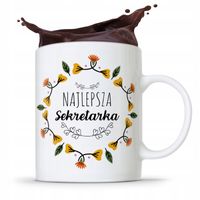 Kubek Prezent Dla Sekretarki Najlepsza Sekretarka Z Nadrukiem Ze Zdjęciem