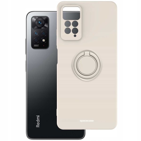 Spacecase Silicone Ring Redmi Note 11 Pro 4G/5G Bone zdjęcie 2