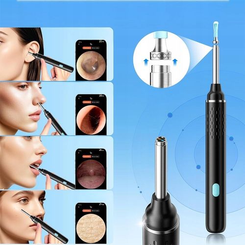 SMART OTOSKOP Z KAMERKĄ WIFI DO CZYSZCZENIA USZU NARZĘDZIA ZESTAW ENDOSKOP na Arena.pl