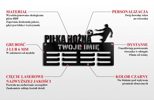 Wieszak na medale GÓRY RUN twoje imię dowolny tekst 79.1 na Arena.pl