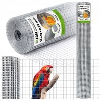 Siatka Zgrzewana OC 13x13x0,65mm na Woliery Ogrodzenie 25m2 Klatki Hodowla