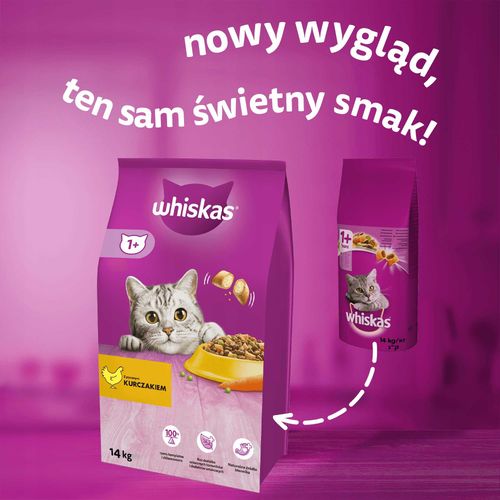 WHISKAS Sucha Kurczak 14kg na Arena.pl