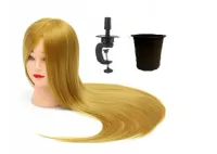 Główka głowa fryzjerska treningowa 80cm! + STATYW