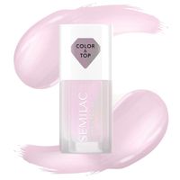 SEMILAC Top i lakier klasyczny do paznokci 2in1 PINK GLOW 7ml