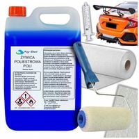 ŻYWICA POLIESTROWA 2 KG + 3 M2 MATY 300 UTWARDZACZ do laminowania , mata