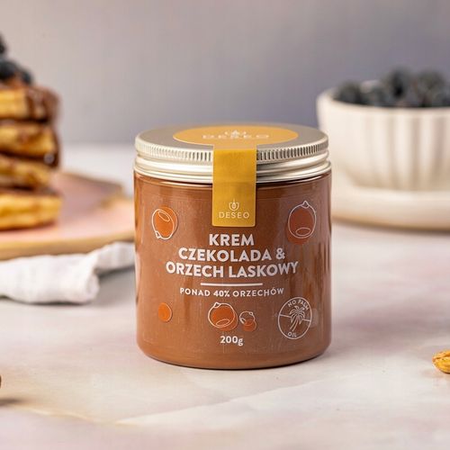 Krem czekoladowo orzechowy 200g DESEO 41% ORZECH LASKOWY MASŁO ORZECHOWE na Arena.pl
