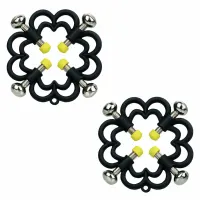 calexotics boundless - regulowane uchwyty metalowe 4-punktowe 2 szt.