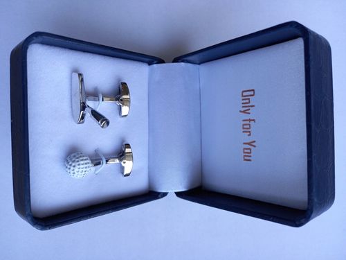 Spinki do mankietów Zestaw do Golfa Kij Putter Piłka HPC dla golfisty +Etui na Arena.pl