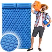 Materac dwuosobowy niebieski