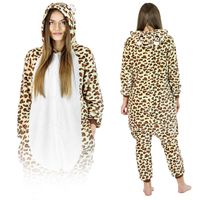 Leopard Kigurumi Onesie dres piżama kombinezon