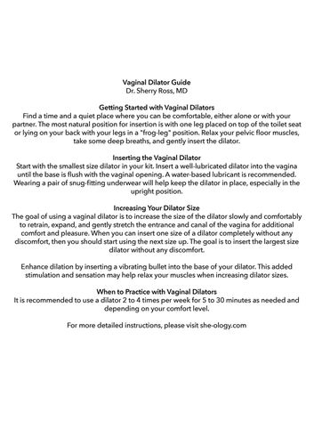 Advanced Wearable Dilator Set Assortment na Arena.pl