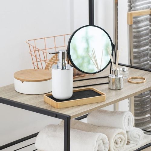 Komplet akcesoriów łazienkowych biały Szczotka do WC i Dozownik na mydło na Arena.pl