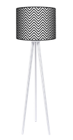 Lampa podłogowa - trójnóg drewniana duża - Modern