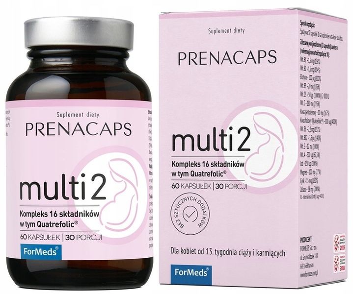 Formeds Prenacaps Multi 2 magnez cynk witamina D3 żelazo 60 kapsułek zdjęcie 1