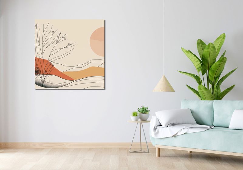 Obraz 90x90cm Pustynna Wydma zdjęcie 2