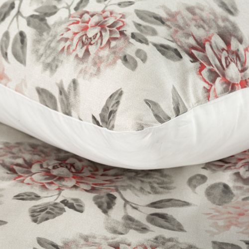 Pościel z satyny z nadrukiem 220X200 70X80X2 NIKA43 kremowa kwiaty na Arena.pl