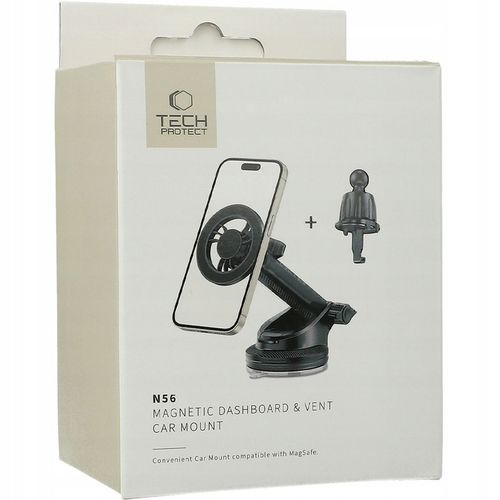 Uchwyt samochodowy do telefonu Tech-Protect na kratkę nawiewu do MagSafe na Arena.pl