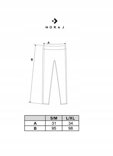 LEGGINSY DAMSKIE klasyczne Moraj rozmiar L/XL na Arena.pl