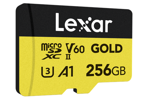 Lexar microSDXC Gold 256GB UHS-II U3 V60 A1 R 280MB/s W 180MB/s na Arena.pl