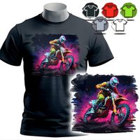 KOSZULKA T-SHIRT MĘSKI WZORY DO WYBORU - MOTO SPORT MOTOKROS - M