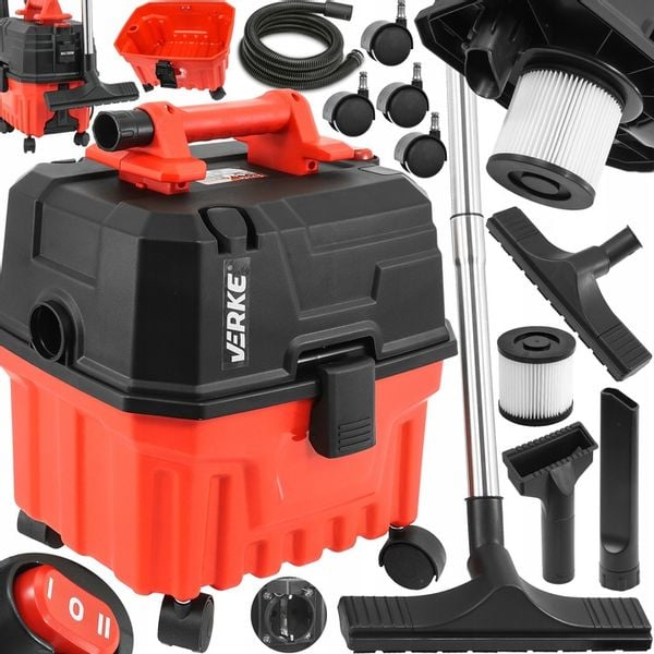 ODKURZACZ PRZEMYSŁOWY WARSZTATOWY SUCHO MOKRO 15L zdjęcie 1