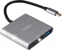 Adapter YENKEE Hub USB-C Typ-C - HDMI 4K + USB3.0