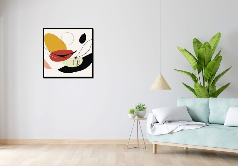 Plakat 70x70cm Geometryczna Krzywizna zdjęcie 4