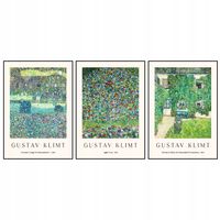 2 x Zestaw 3 plakatów 90x60 Gustav Klimt nowoczesny reprodukcja BOHO malowa