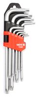 KLUCZE TORX T10-T50 ZESTAW 9-CZĘŚCIOWY - YT-0511