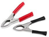 złącze krokodyl 30a czerwone dł. 75mm - ss 0152 cze