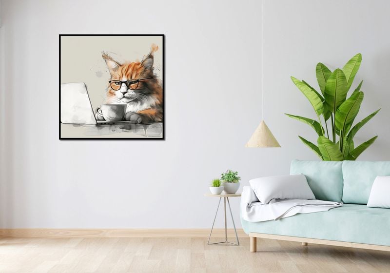 Plakat 90x90cm Nie przed Kawusią zdjęcie 4