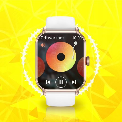 SMARTWATCH DAMSKI ZEGAREK WODOODPORNY PL MENU ROZMOWY SMART WATCH + 3 PASKI na Arena.pl