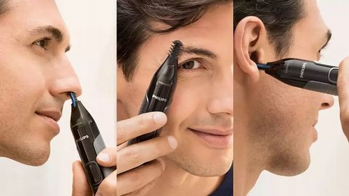 Trymer do nosa uszu i brwi bezprzewodowy seria 3000 Philips NT3650/16 na Arena.pl