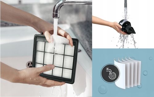 ODKURZACZ BEZWORKOWY CYKLONOWY DOMOWY HEPA TURBOSZCZOTKA LEKKI MOCNY na Arena.pl