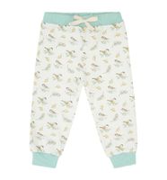 Spodnie długie w ptaszki 74