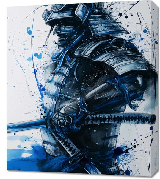 Obraz 60x70cm Samuraj w Błękicie zdjęcie 1