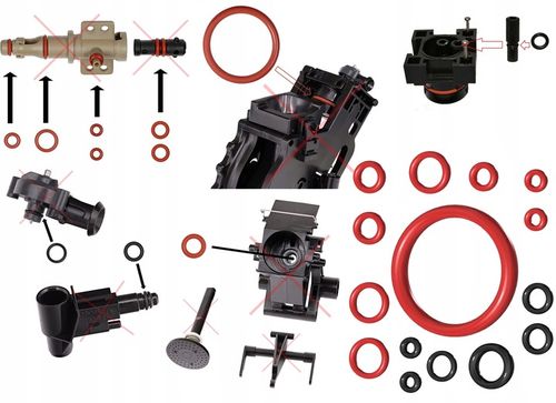 Zestaw komplet uszczelek + smar ekspres Saeco/ Philips LatteGo ORINGI na Arena.pl