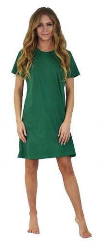 Przewiewna Koszula Nocna Jednokolorowa Gładka L na Arena.pl