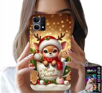 ETUI DO OPPO RENO7 4G - RENIFEREK SŁODKI RENIFER ŚWIĄTECZNE WZÓR