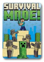 Koc Polarowy 100X140 Dziecięcy Minecraft Survival Mode