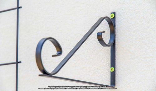 Wieszak ścienny - płaskownik Uchywt na doniczkę na Arena.pl